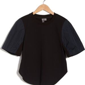 Nwt Unique Sweaty Betty athleisure edgy black top size s